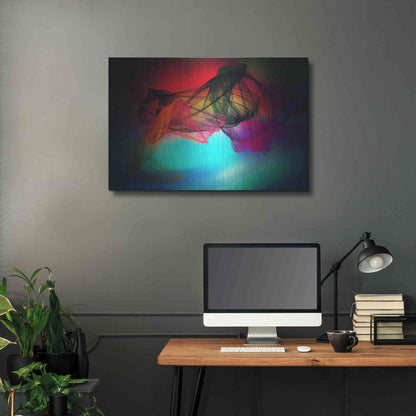 Luxe Metal Art 'Color In The Lines 25' by Irena Orlov, Metal Wall Art,36x24