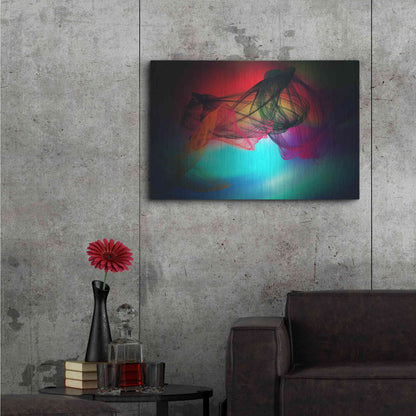 Luxe Metal Art 'Color In The Lines 25' by Irena Orlov, Metal Wall Art,36x24