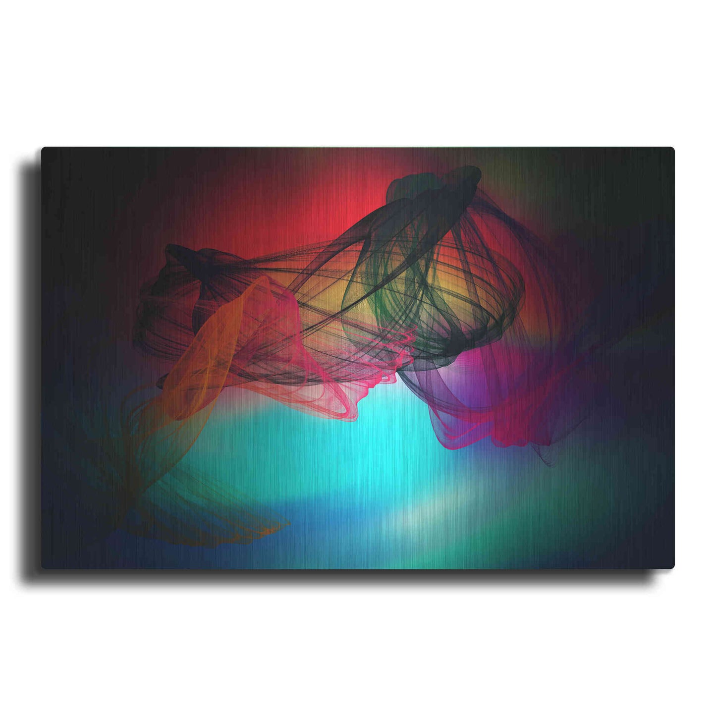 Luxe Metal Art 'Color In The Lines 25' by Irena Orlov, Metal Wall Art