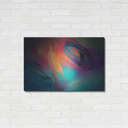 Luxe Metal Art 'Color In The Lines 26' by Irena Orlov, Metal Wall Art,36x24