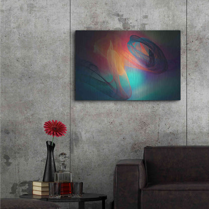 Luxe Metal Art 'Color In The Lines 26' by Irena Orlov, Metal Wall Art,36x24