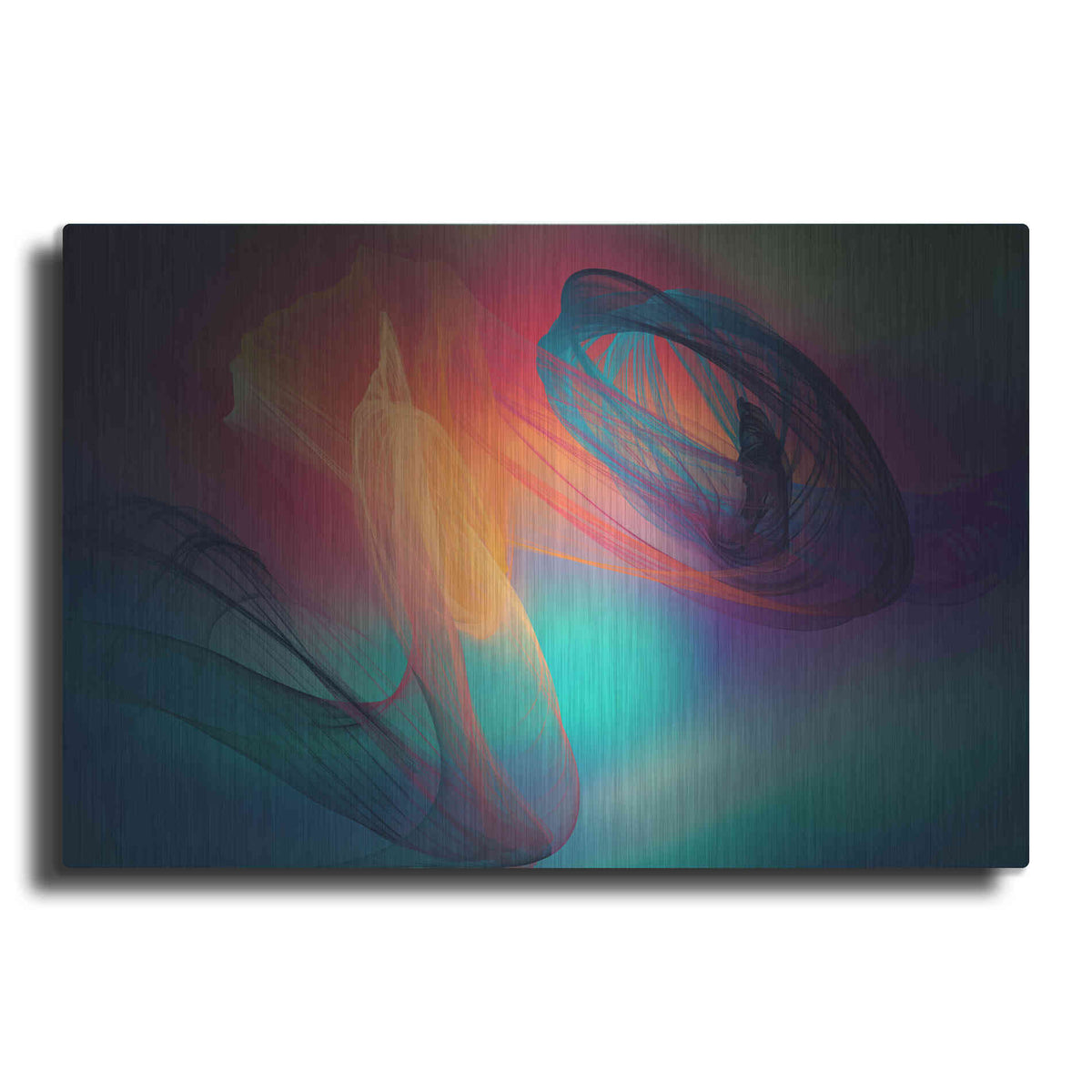Luxe Metal Art 'Color In The Lines 26' by Irena Orlov, Metal Wall Art