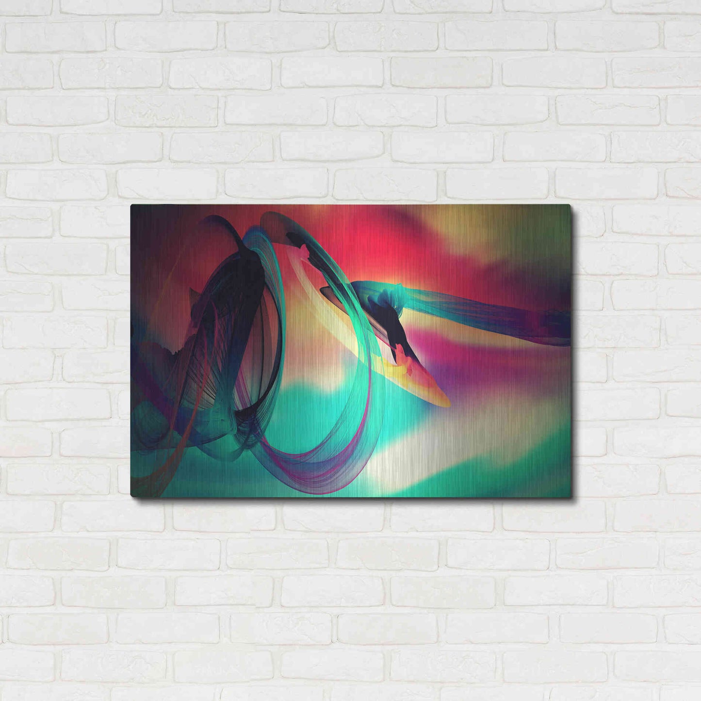 Luxe Metal Art 'Color In The Lines 27' by Irena Orlov, Metal Wall Art,36x24