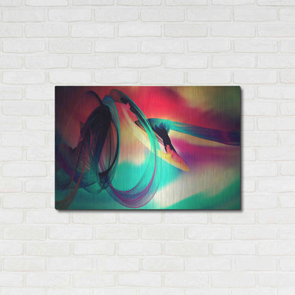 Luxe Metal Art 'Color In The Lines 27' by Irena Orlov, Metal Wall Art,36x24