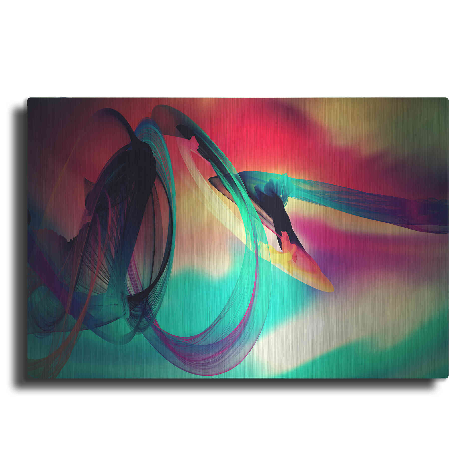 Luxe Metal Art 'Color In The Lines 27' by Irena Orlov, Metal Wall Art