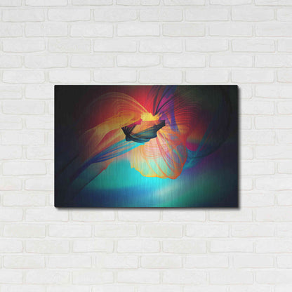 Luxe Metal Art 'Color In The Lines 28' by Irena Orlov, Metal Wall Art,36x24