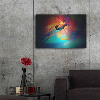 Luxe Metal Art 'Color In The Lines 28' by Irena Orlov, Metal Wall Art,36x24