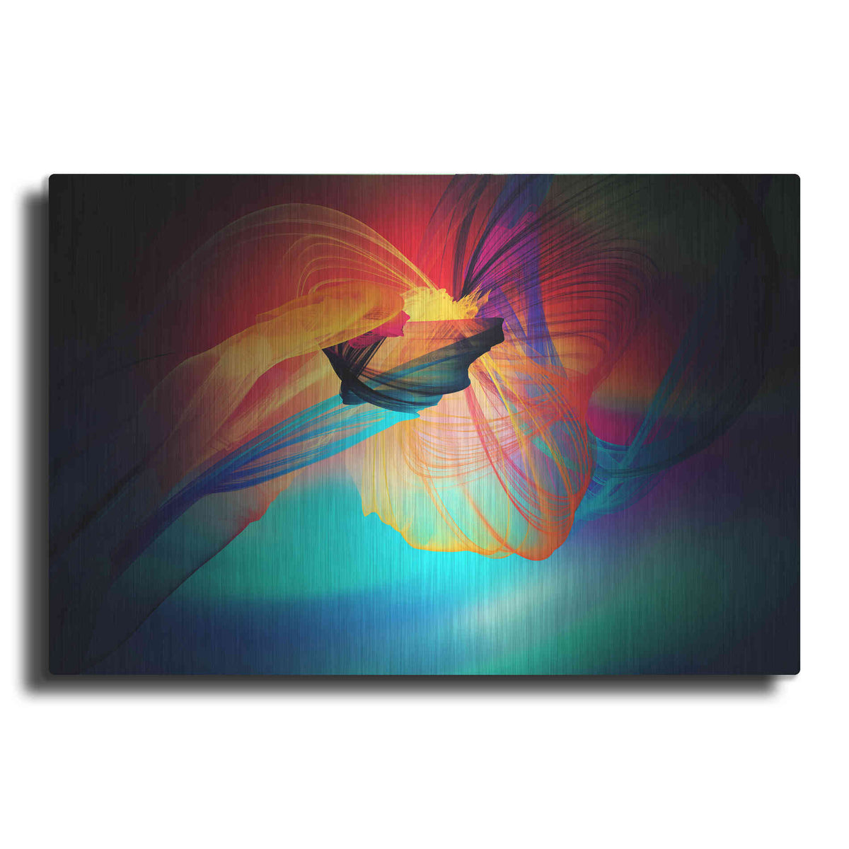 Luxe Metal Art 'Color In The Lines 28' by Irena Orlov, Metal Wall Art