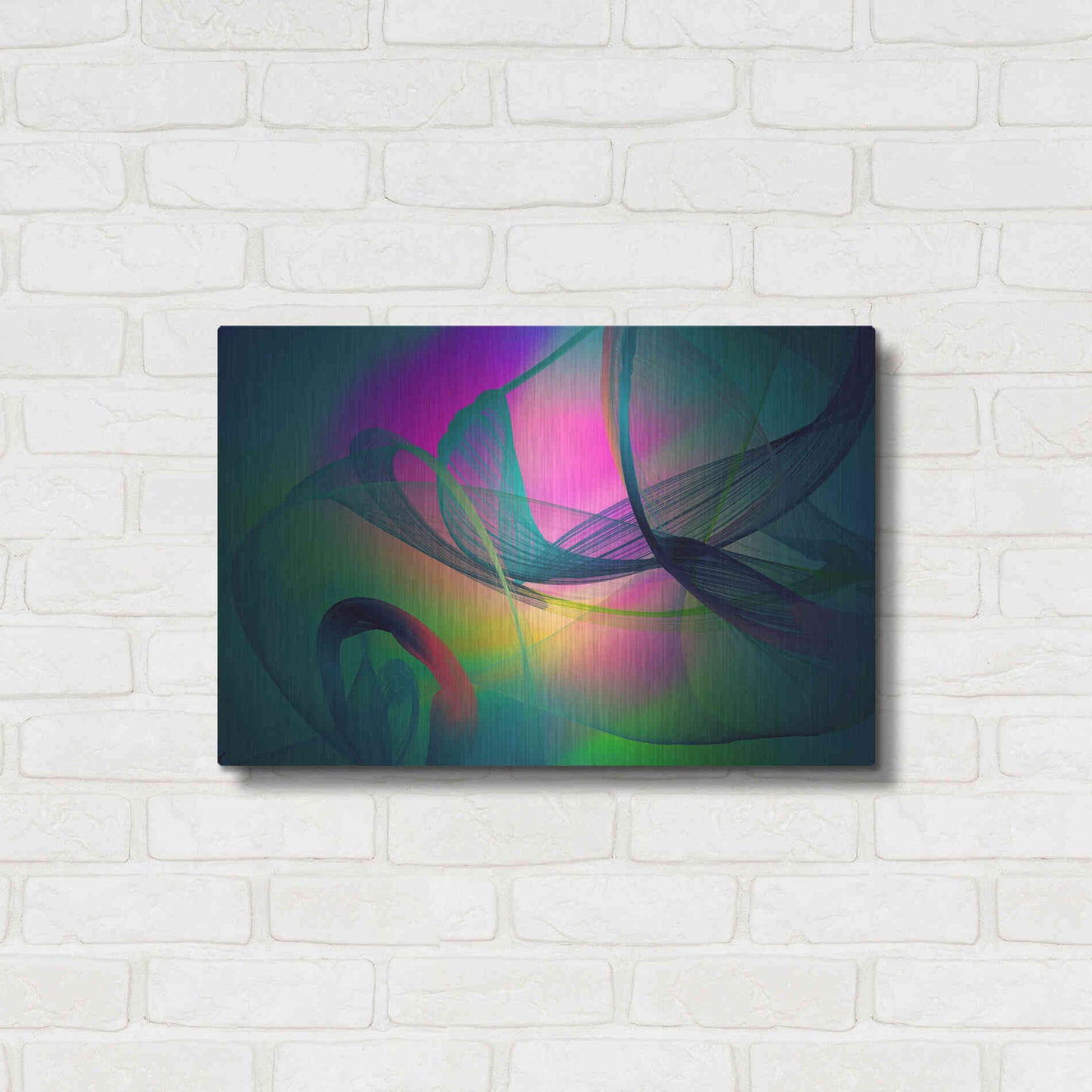 Luxe Metal Art 'Color In The Lines 29' by Irena Orlov, Metal Wall Art,24x16