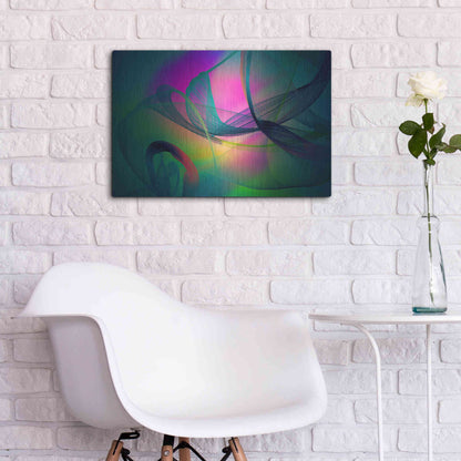 Luxe Metal Art 'Color In The Lines 29' by Irena Orlov, Metal Wall Art,24x16