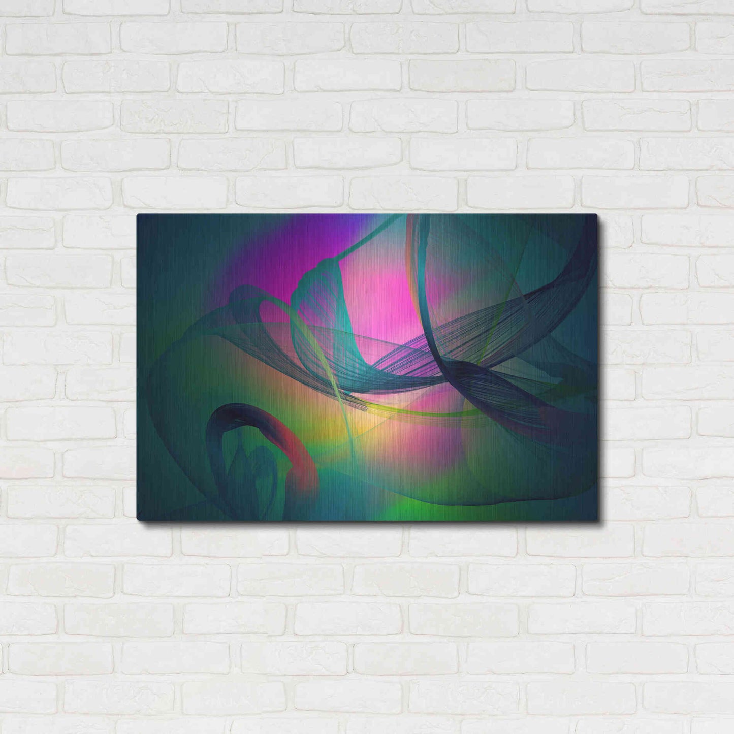 Luxe Metal Art 'Color In The Lines 29' by Irena Orlov, Metal Wall Art,36x24