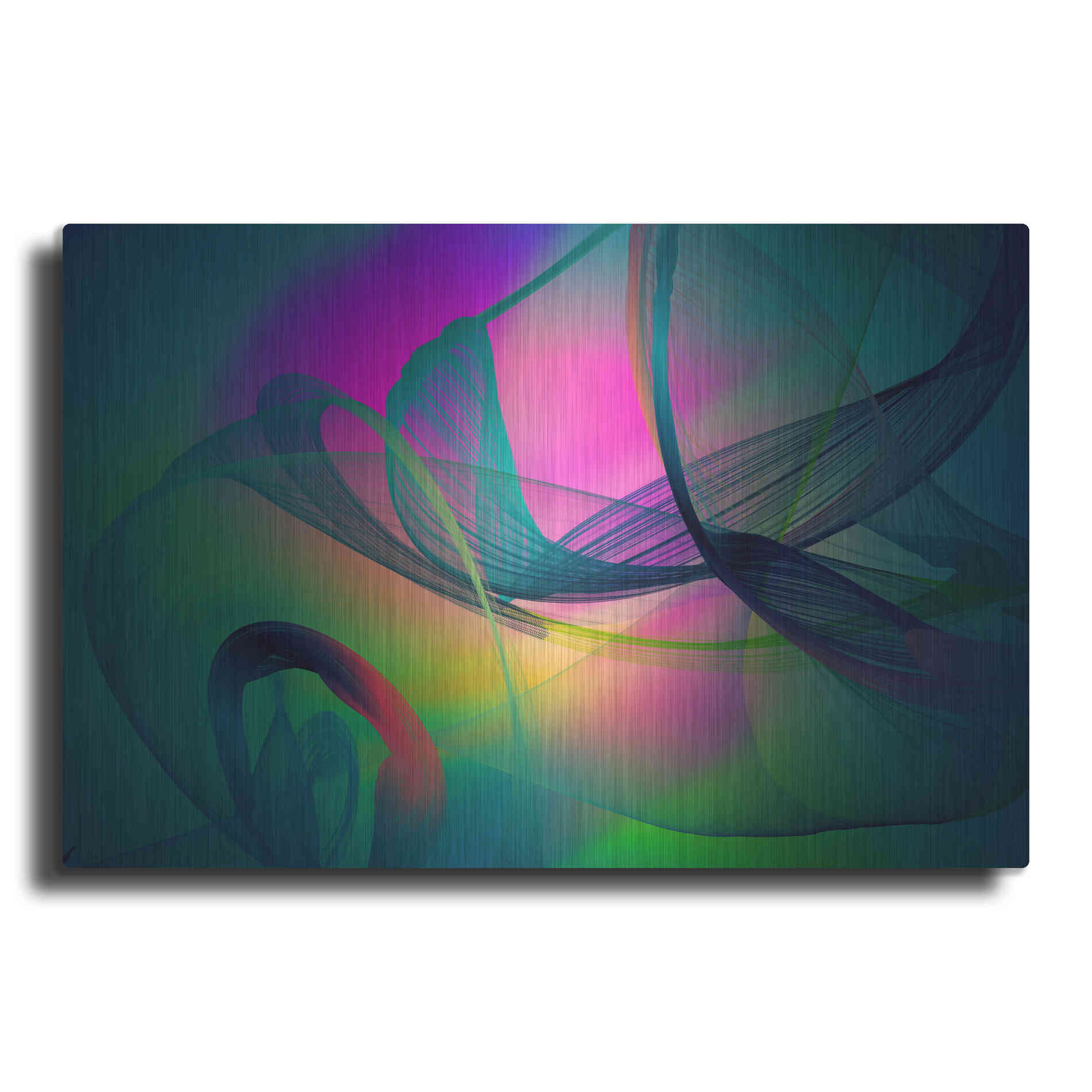 Luxe Metal Art 'Color In The Lines 29' by Irena Orlov, Metal Wall Art
