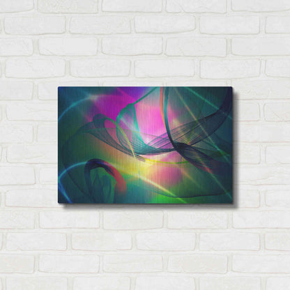 Luxe Metal Art 'Color In The Lines 32' by Irena Orlov, Metal Wall Art,24x16