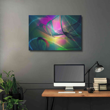 Luxe Metal Art 'Color In The Lines 32' by Irena Orlov, Metal Wall Art,36x24