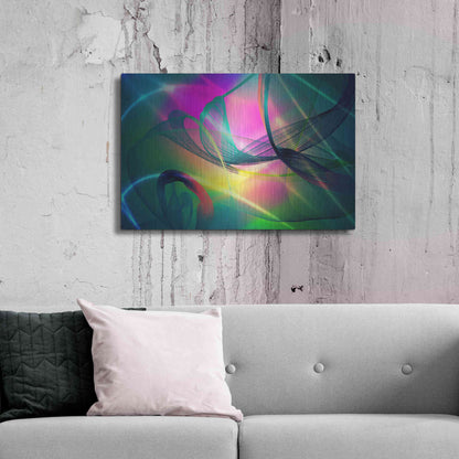Luxe Metal Art 'Color In The Lines 32' by Irena Orlov, Metal Wall Art,36x24