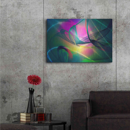Luxe Metal Art 'Color In The Lines 32' by Irena Orlov, Metal Wall Art,36x24