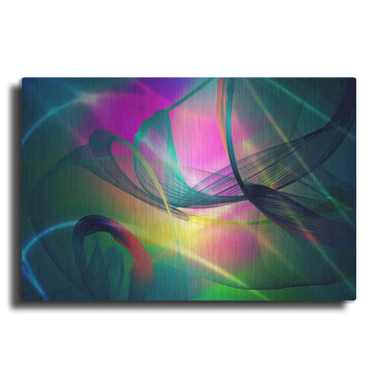 Luxe Metal Art 'Color In The Lines 32' by Irena Orlov, Metal Wall Art