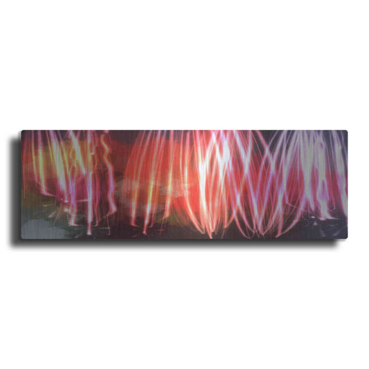 Luxe Metal Art 'Glow Lines 1' by Irena Orlov, Metal Wall Art