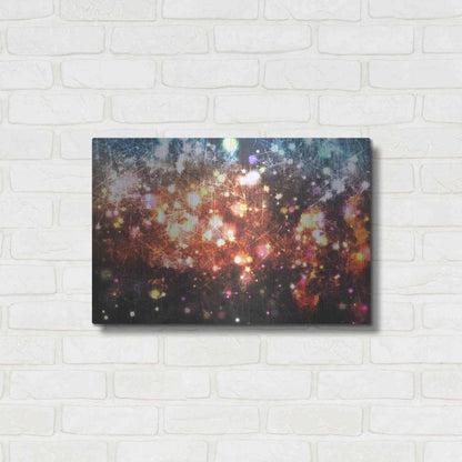 Luxe Metal Art 'Glow Lines 3' by Irena Orlov, Metal Wall Art,24x16