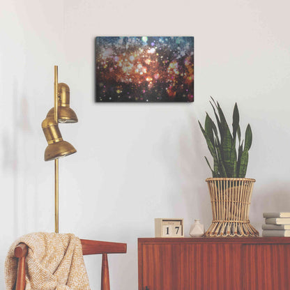 Luxe Metal Art 'Glow Lines 3' by Irena Orlov, Metal Wall Art,24x16