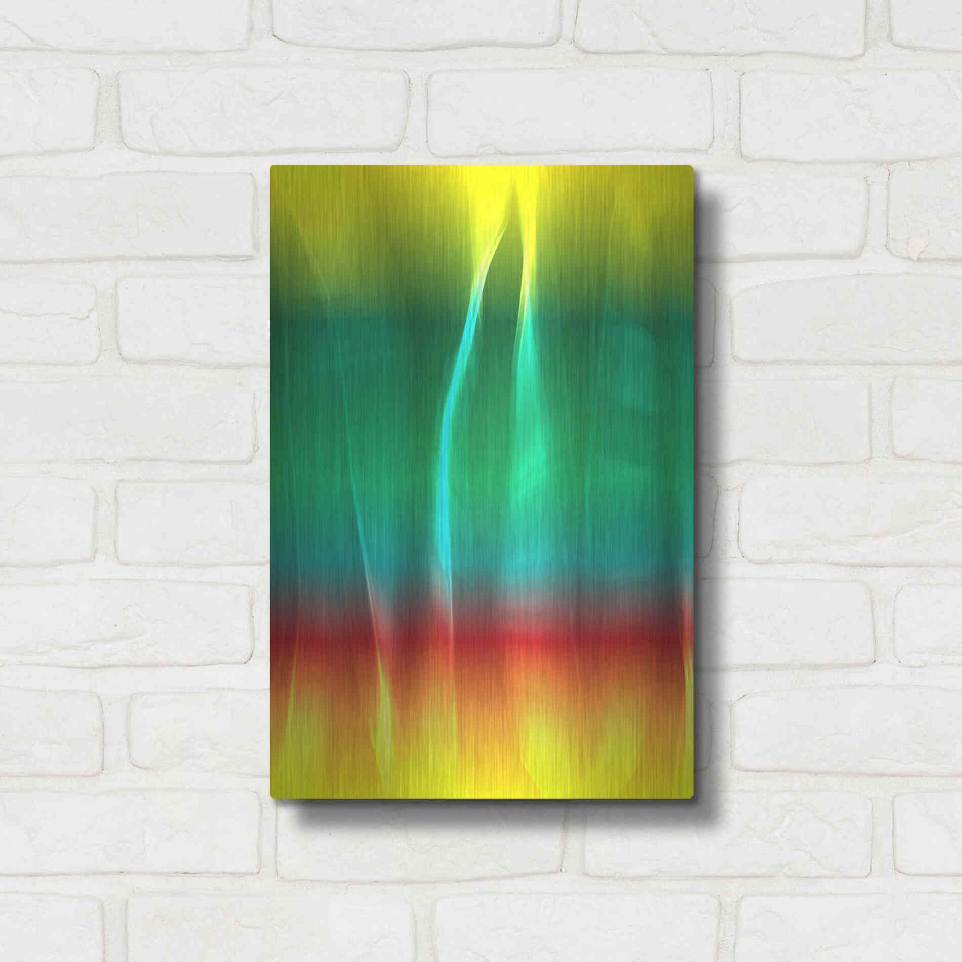 Luxe Metal Art 'Mysterious Light 1' by Irena Orlov, Metal Wall Art,12x16