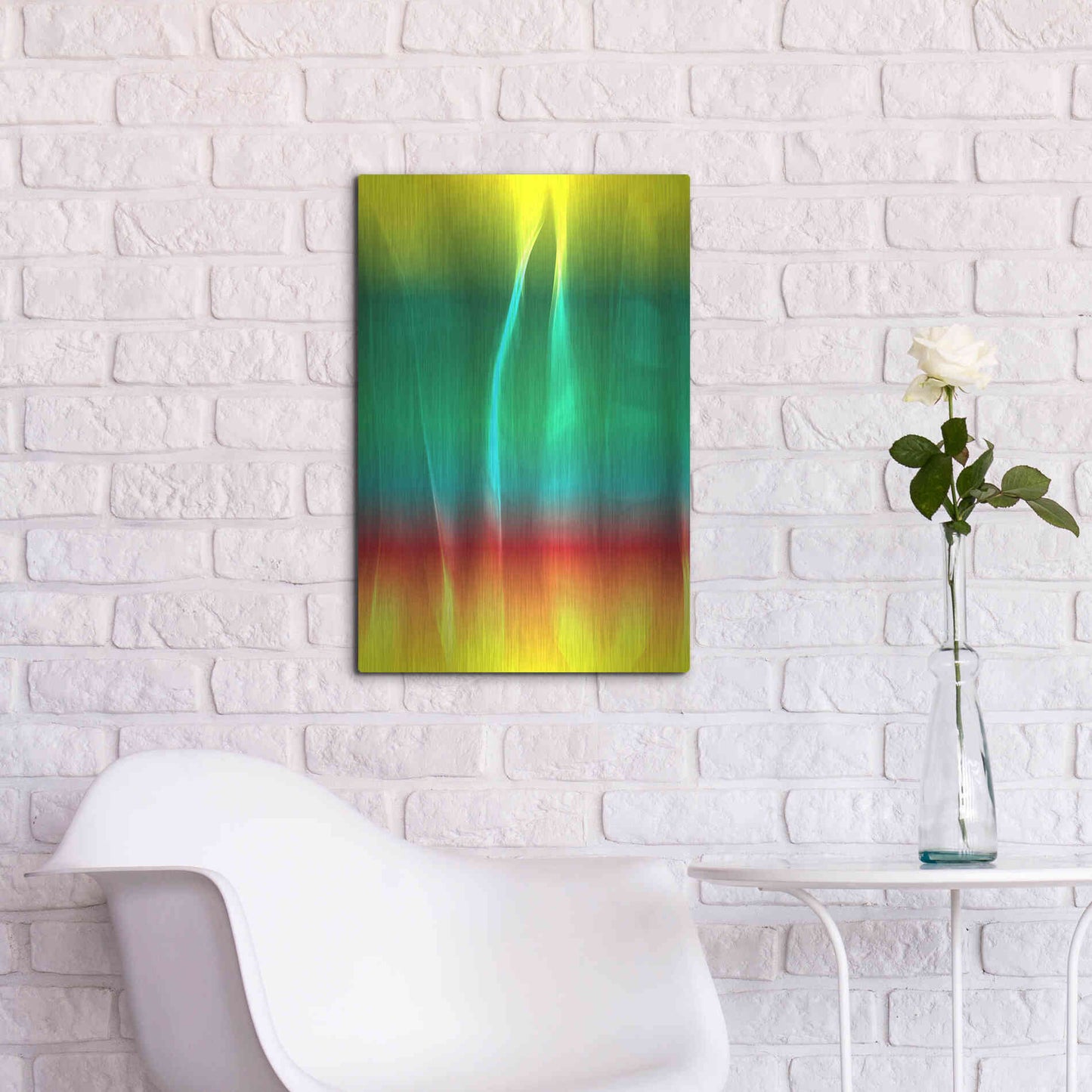 Luxe Metal Art 'Mysterious Light 1' by Irena Orlov, Metal Wall Art,16x24