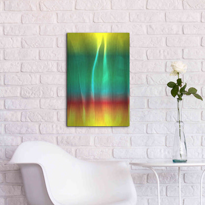 Luxe Metal Art 'Mysterious Light 1' by Irena Orlov, Metal Wall Art,16x24