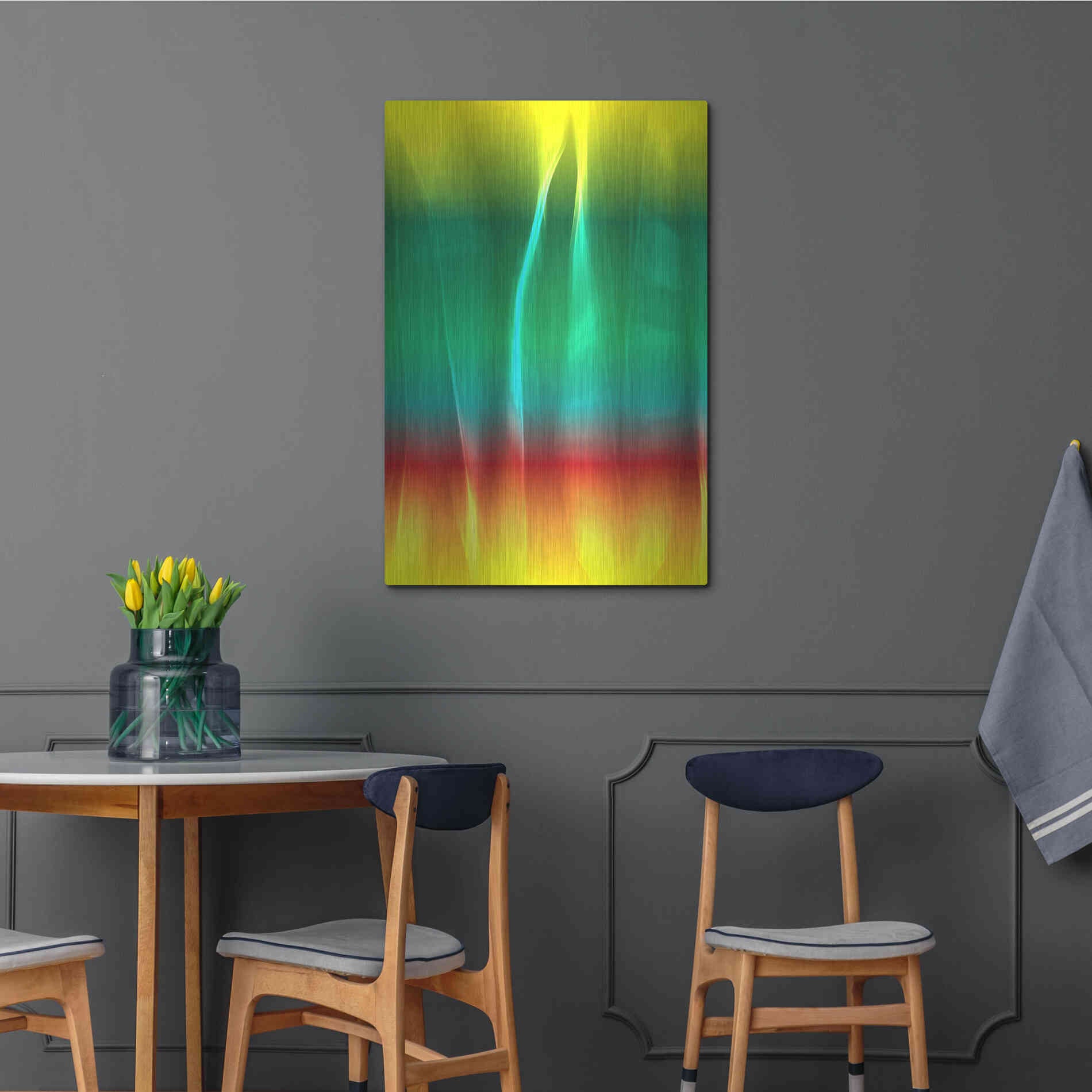 Luxe Metal Art 'Mysterious Light 1' by Irena Orlov, Metal Wall Art,24x36