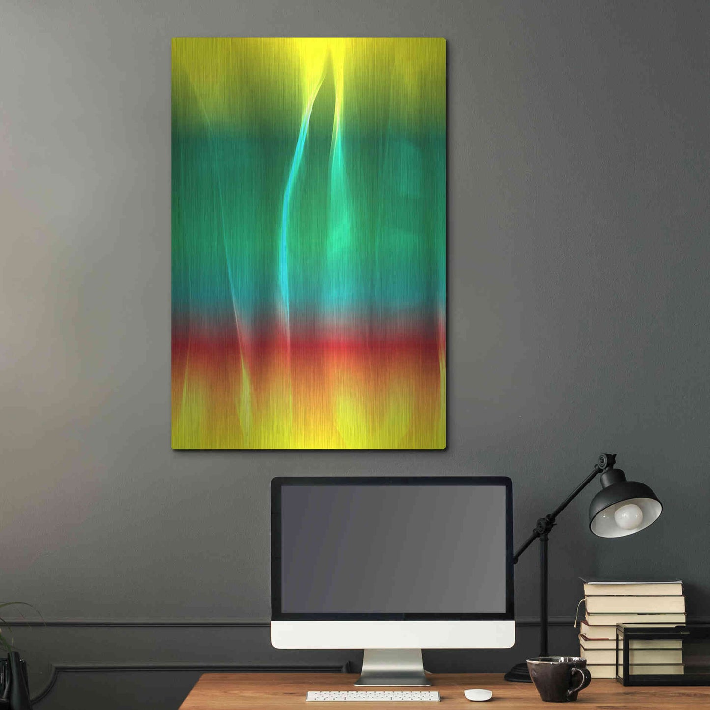 Luxe Metal Art 'Mysterious Light 1' by Irena Orlov, Metal Wall Art,24x36