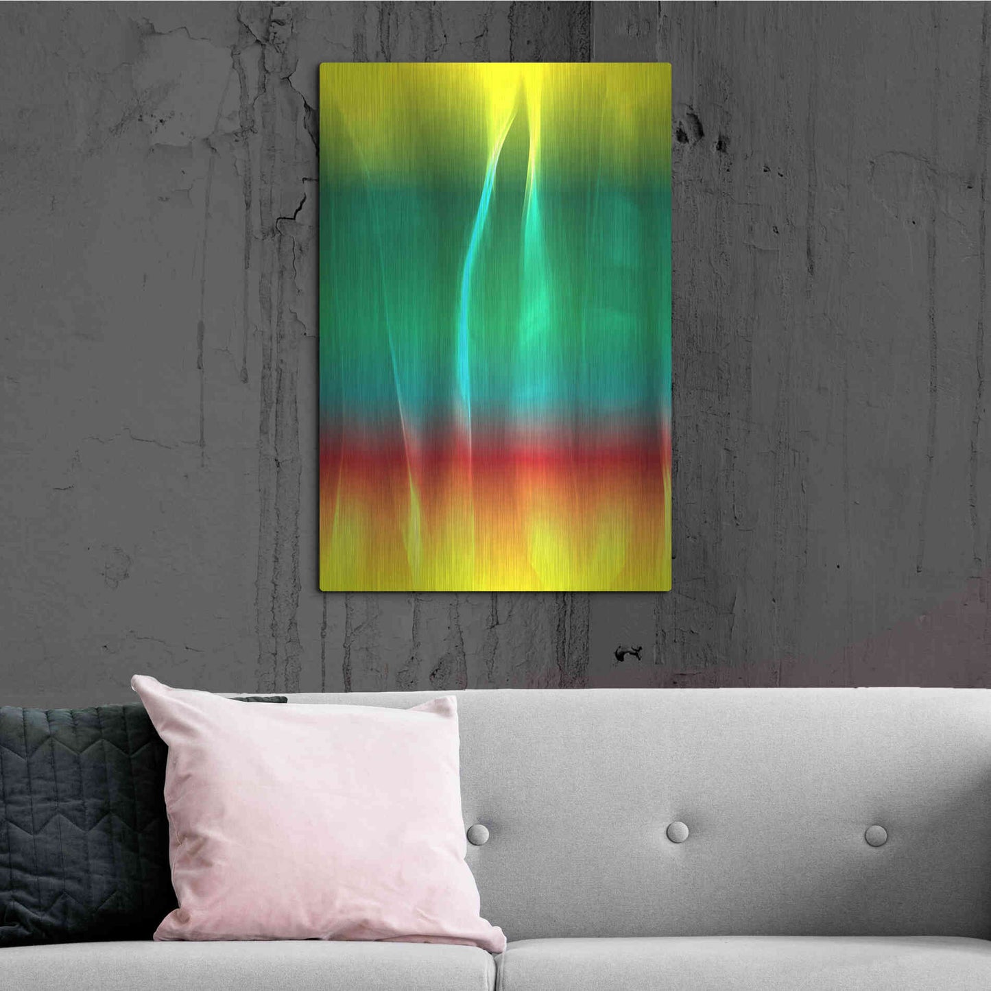 Luxe Metal Art 'Mysterious Light 1' by Irena Orlov, Metal Wall Art,24x36