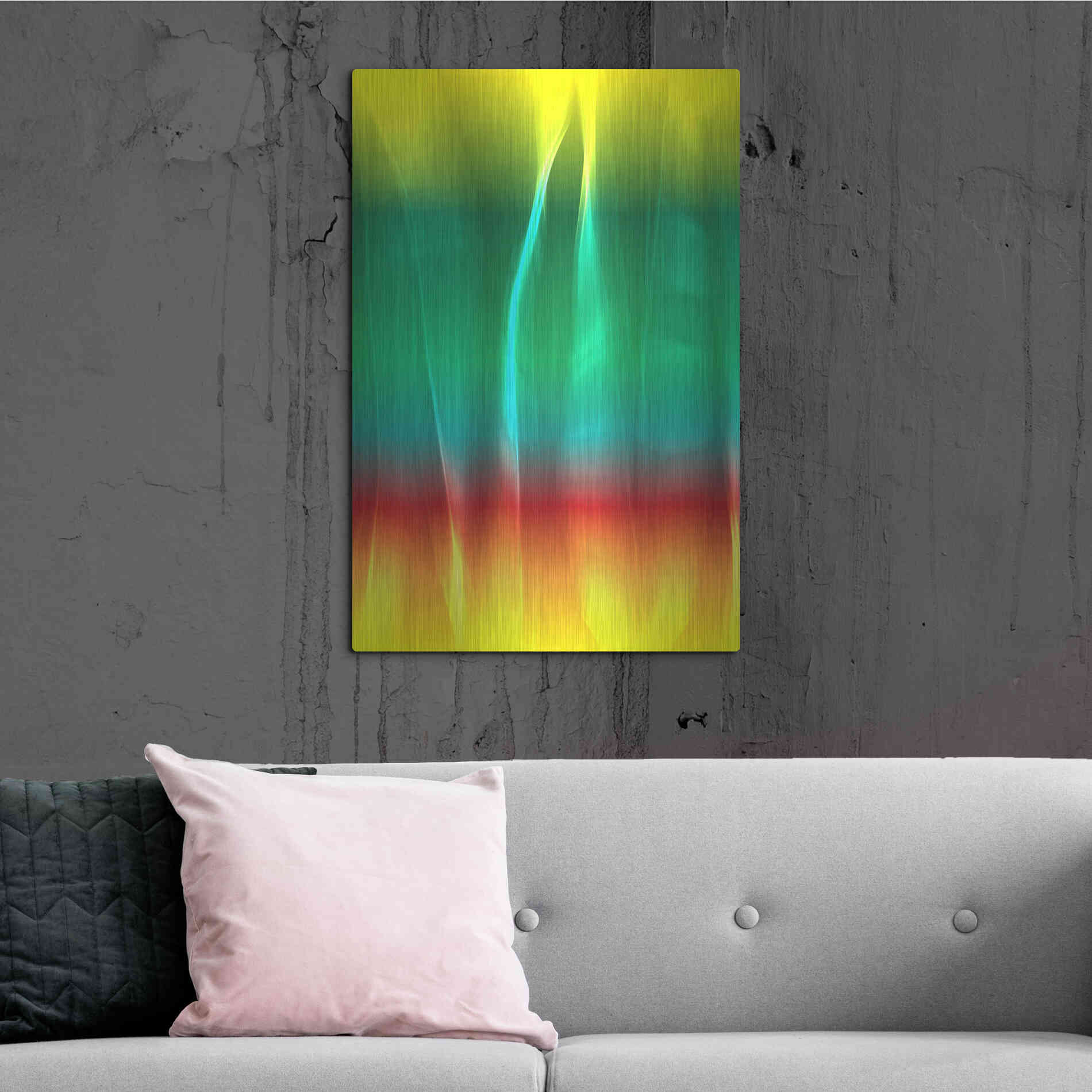 Luxe Metal Art 'Mysterious Light 1' by Irena Orlov, Metal Wall Art,24x36