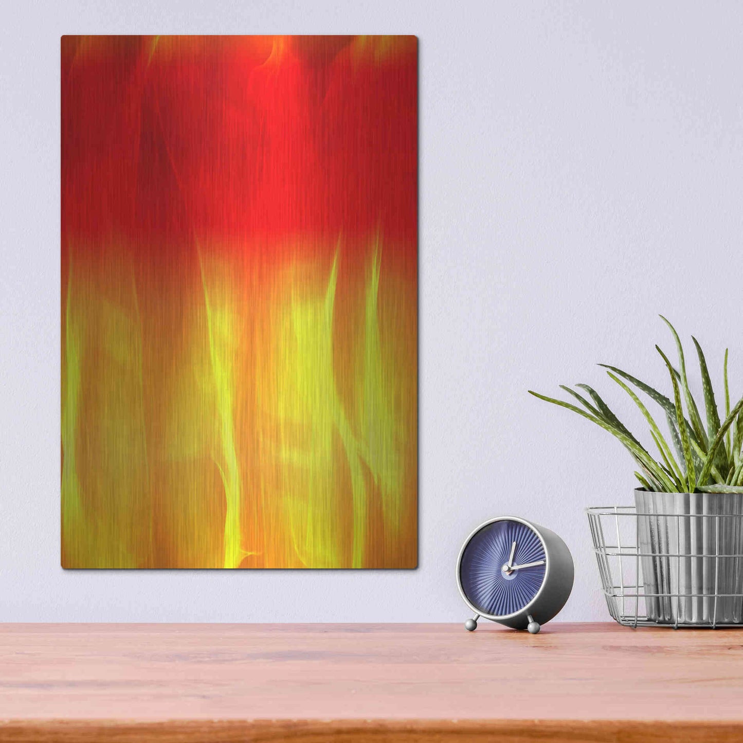 Luxe Metal Art 'Mysterious Light 2' by Irena Orlov, Metal Wall Art,12x16