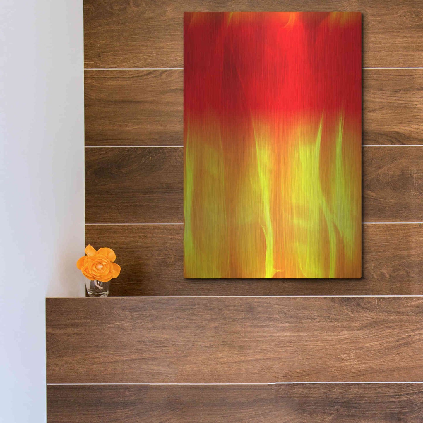 Luxe Metal Art 'Mysterious Light 2' by Irena Orlov, Metal Wall Art,12x16