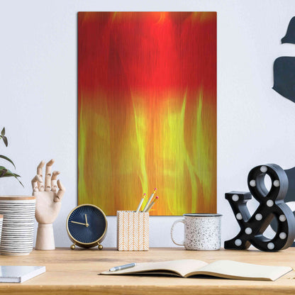 Luxe Metal Art 'Mysterious Light 2' by Irena Orlov, Metal Wall Art,12x16