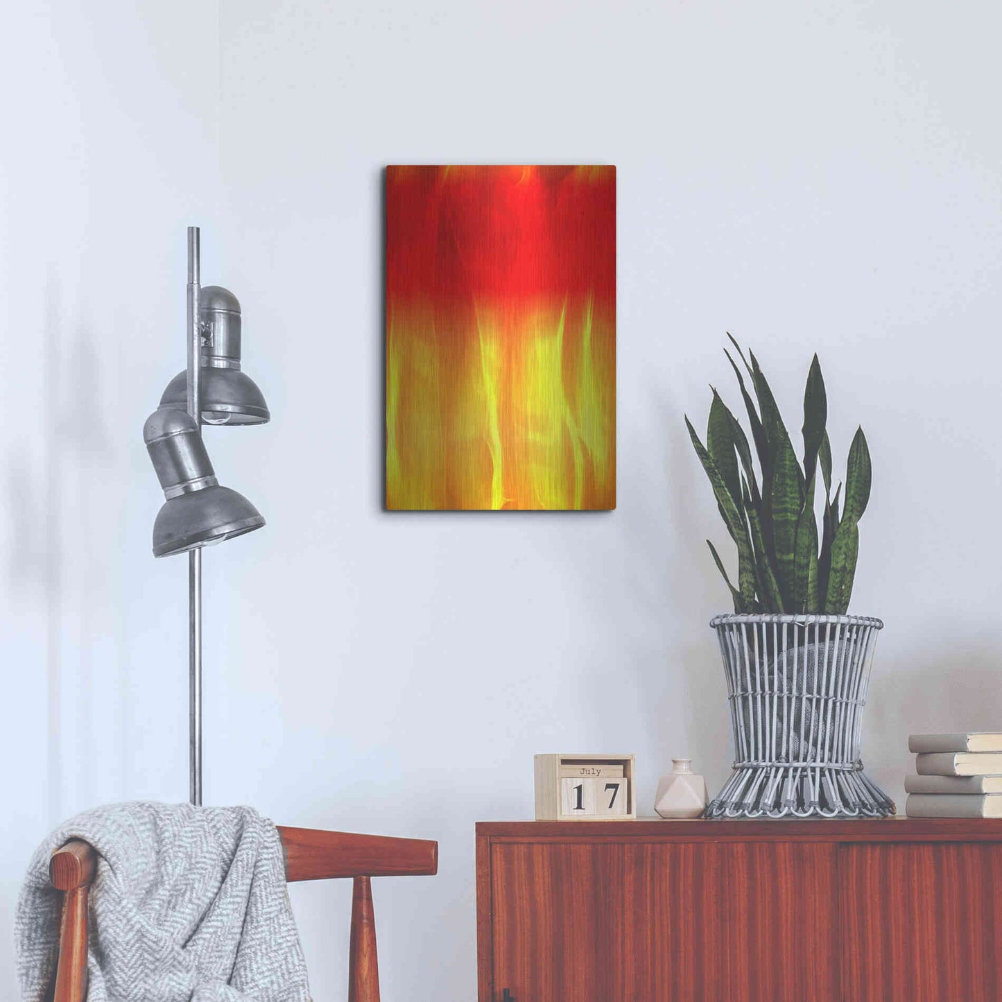 Luxe Metal Art 'Mysterious Light 2' by Irena Orlov, Metal Wall Art,16x24
