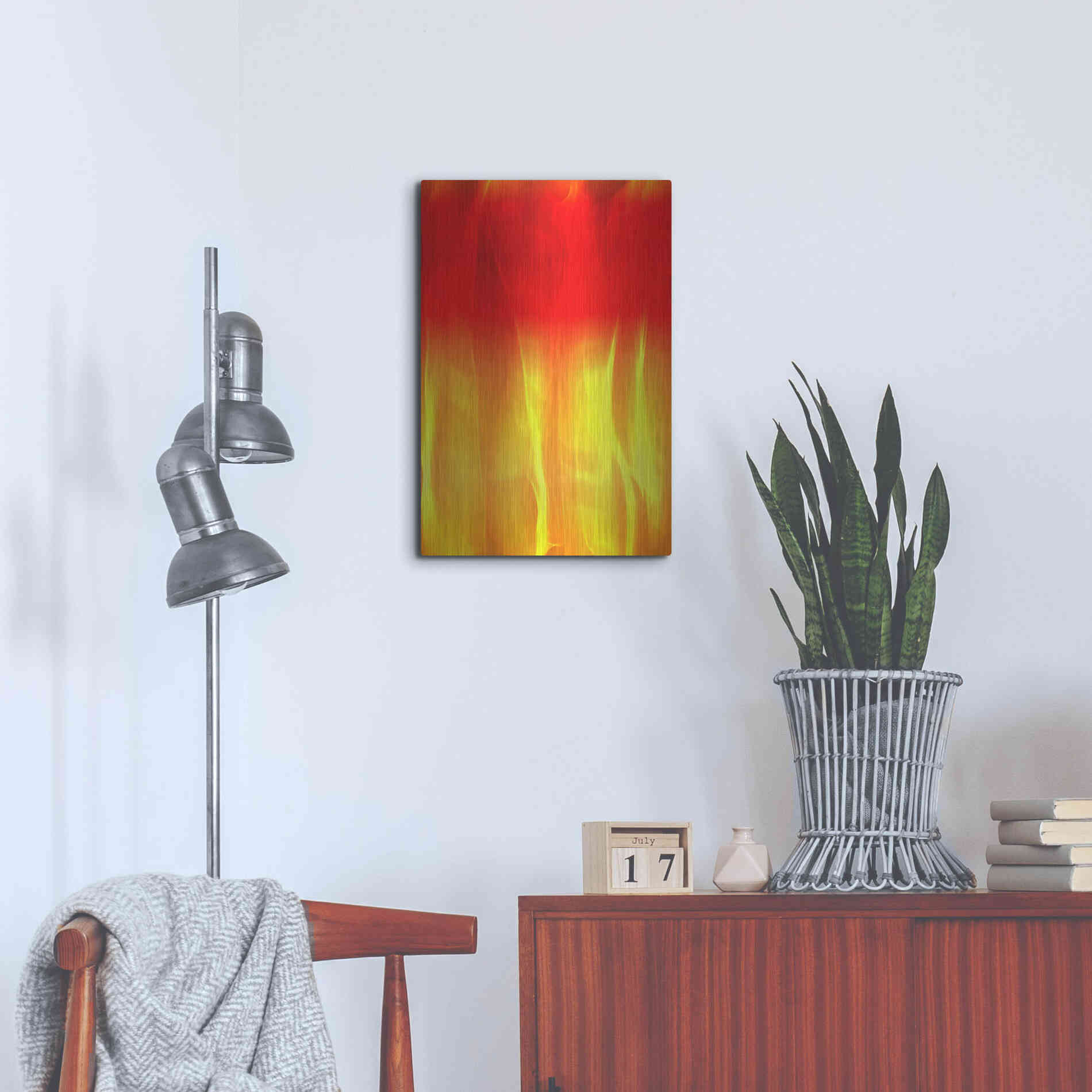 Luxe Metal Art 'Mysterious Light 2' by Irena Orlov, Metal Wall Art,16x24