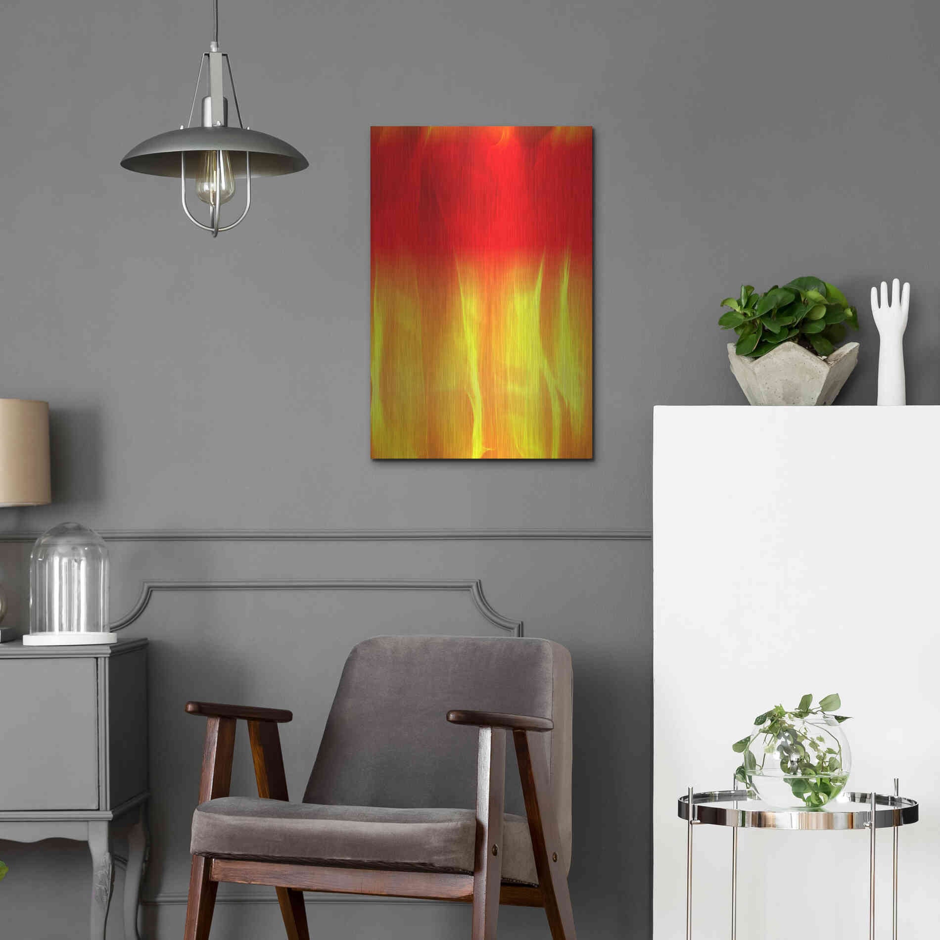 Luxe Metal Art 'Mysterious Light 2' by Irena Orlov, Metal Wall Art,16x24