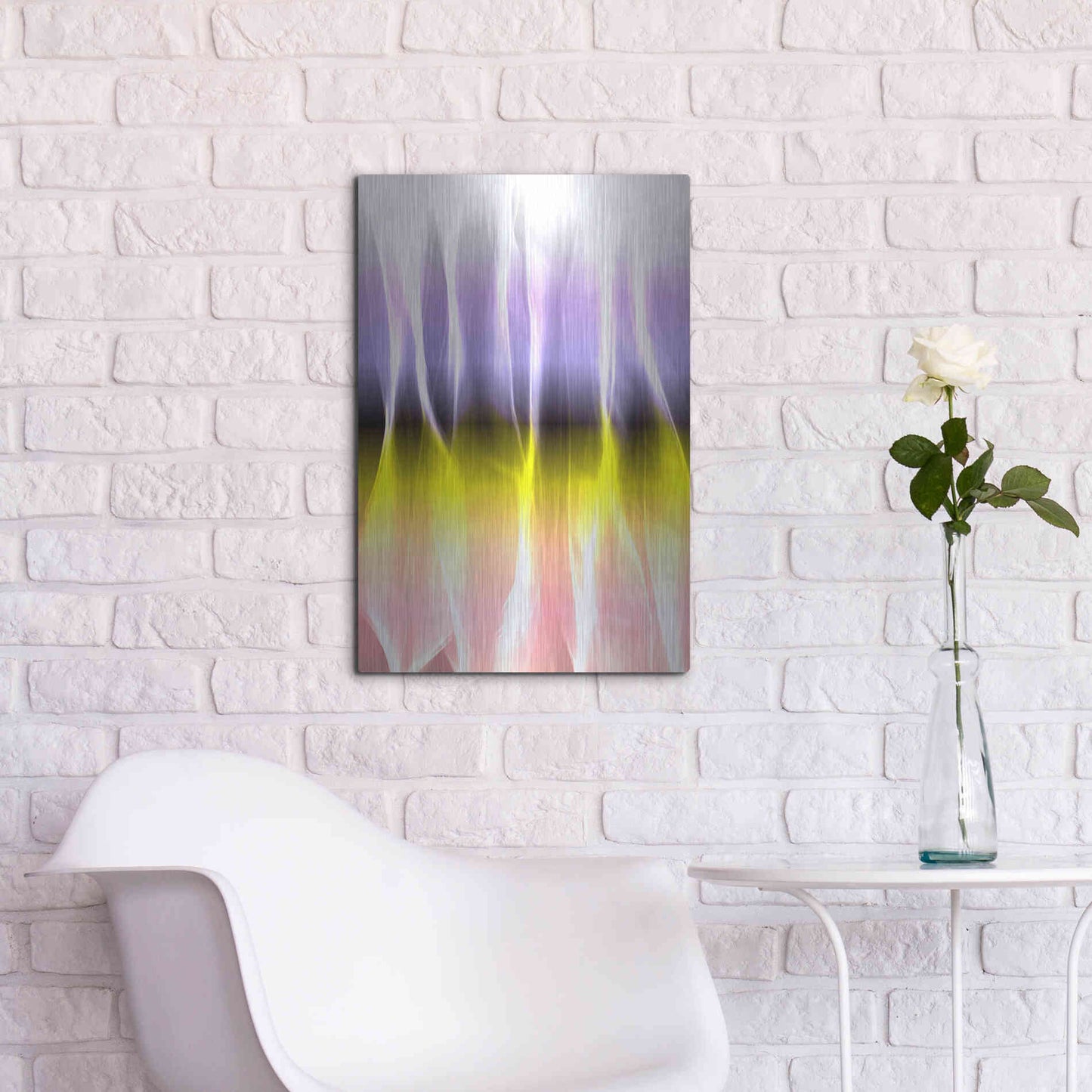 Luxe Metal Art 'Mysterious Light 3' by Irena Orlov, Metal Wall Art,16x24