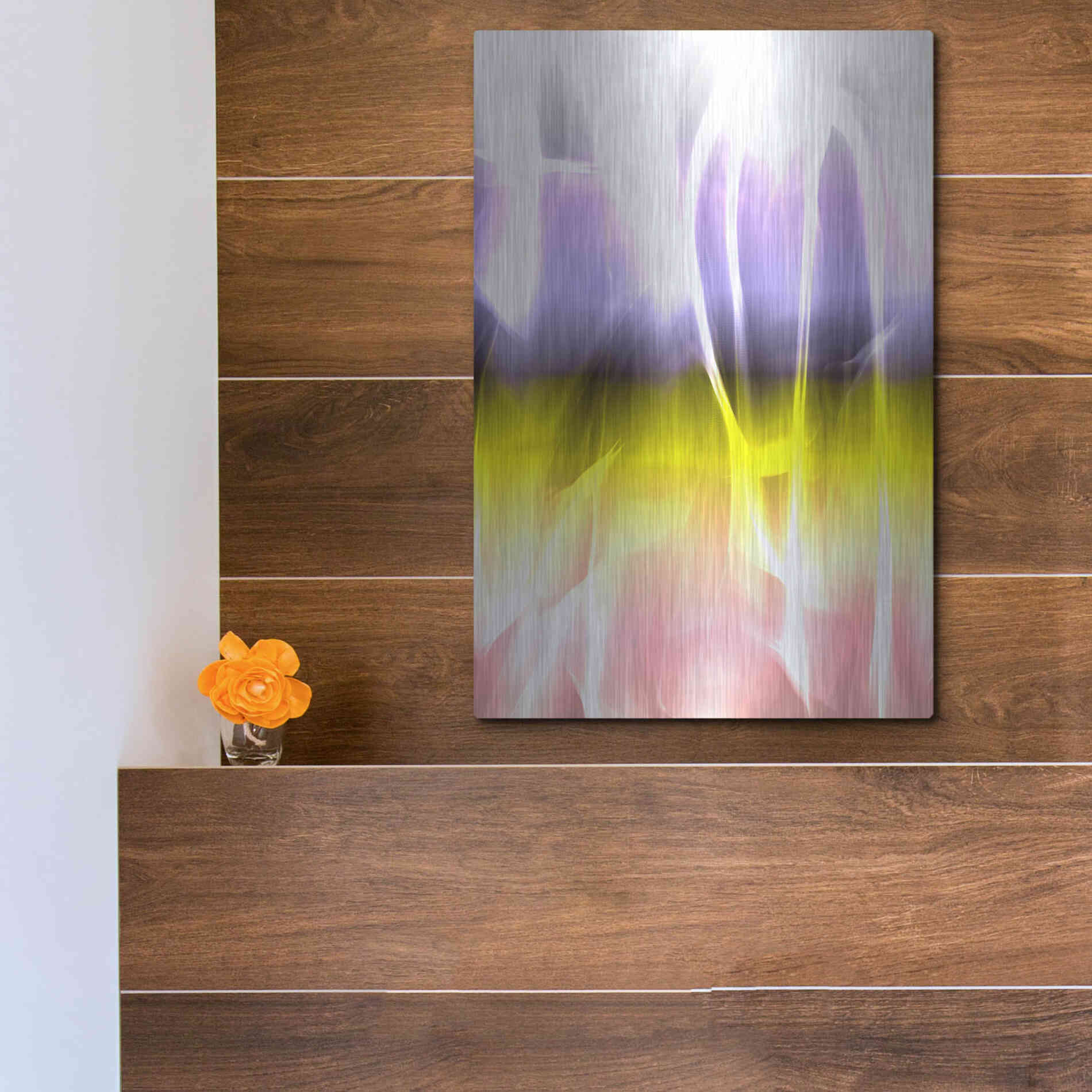 Luxe Metal Art 'Mysterious Light 4' by Irena Orlov, Metal Wall Art,12x16