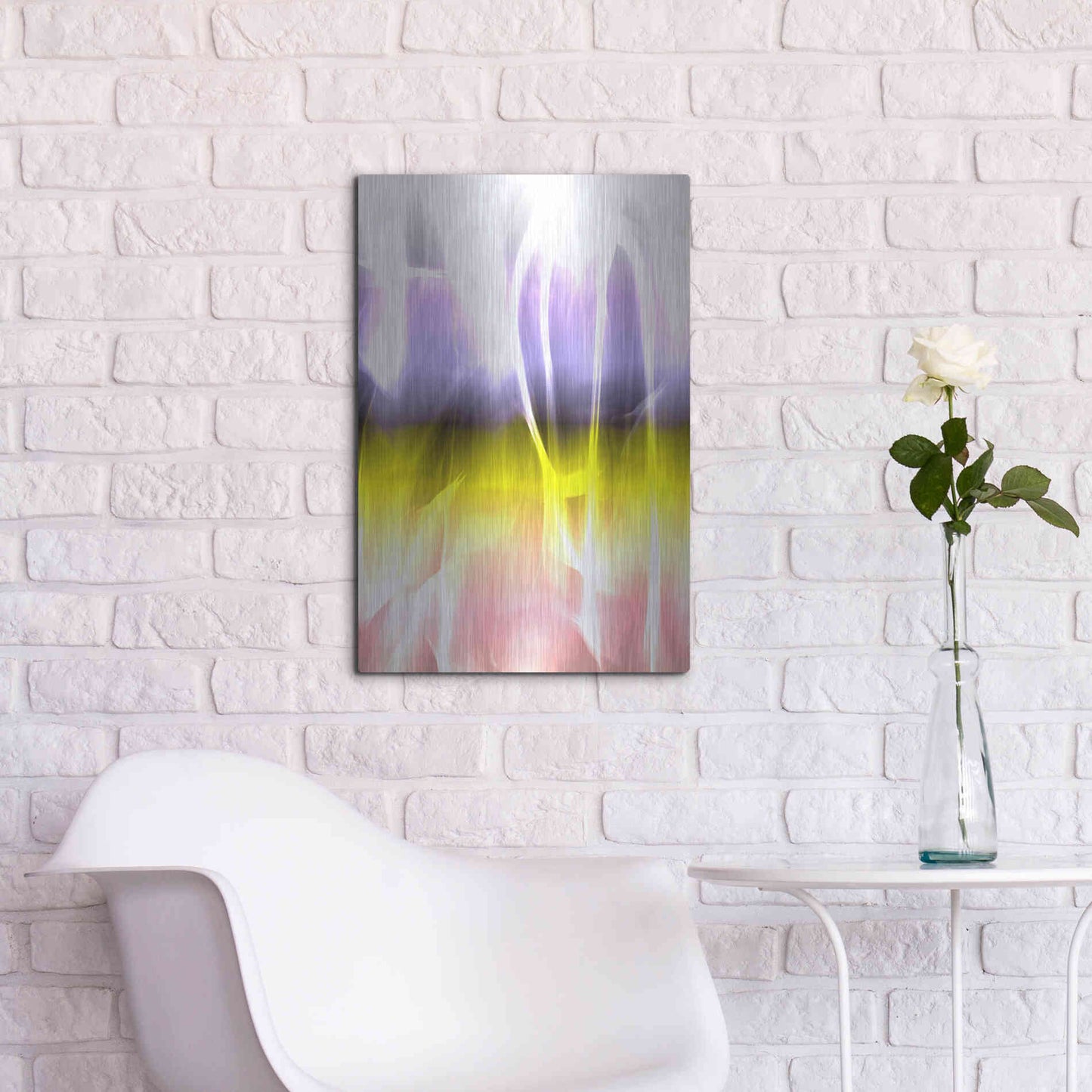 Luxe Metal Art 'Mysterious Light 4' by Irena Orlov, Metal Wall Art,16x24