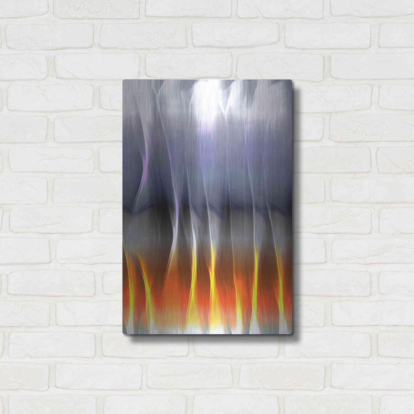 Luxe Metal Art 'Mysterious Light 5' by Irena Orlov, Metal Wall Art,16x24