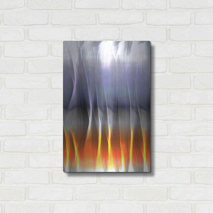 Luxe Metal Art 'Mysterious Light 5' by Irena Orlov, Metal Wall Art,16x24