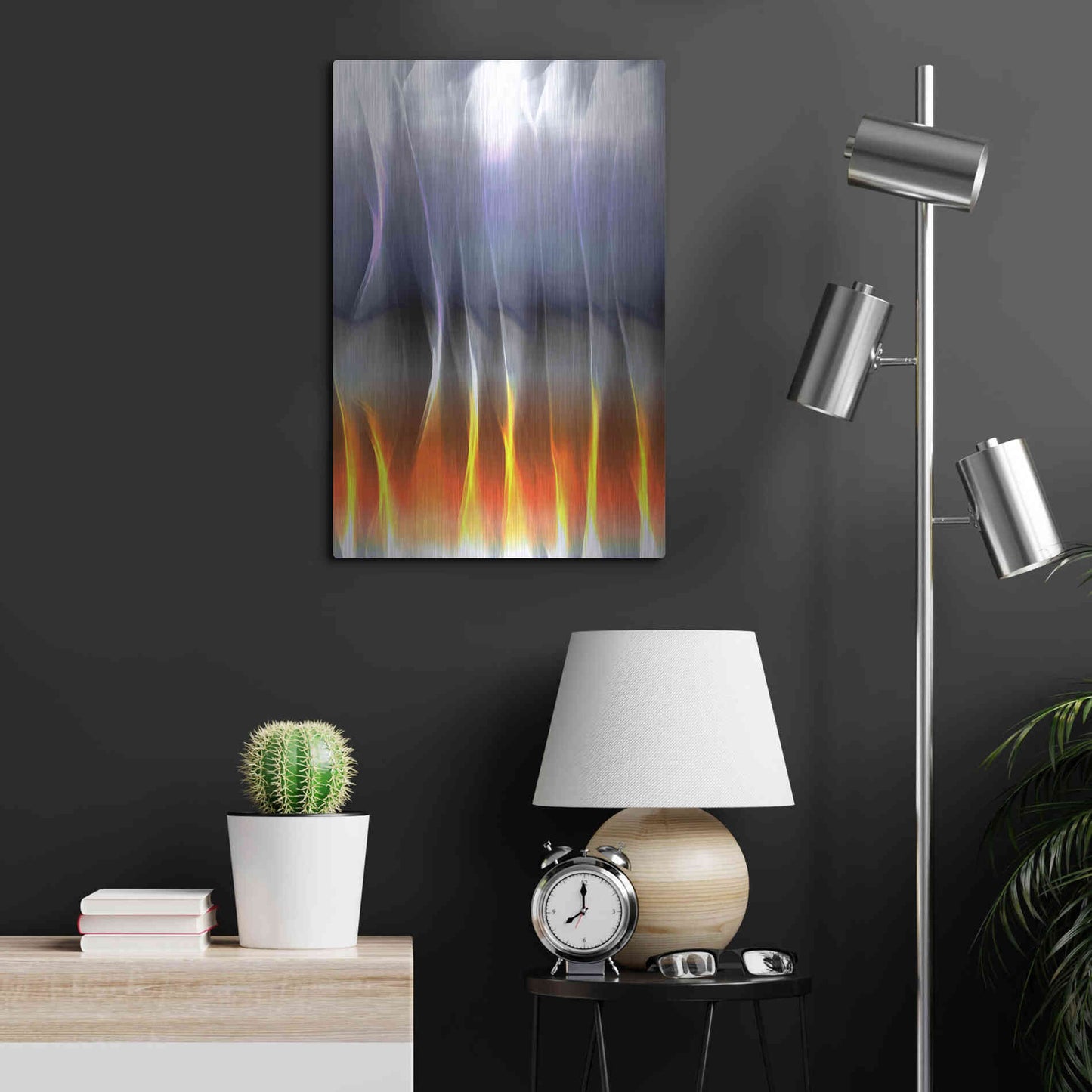 Luxe Metal Art 'Mysterious Light 5' by Irena Orlov, Metal Wall Art,16x24