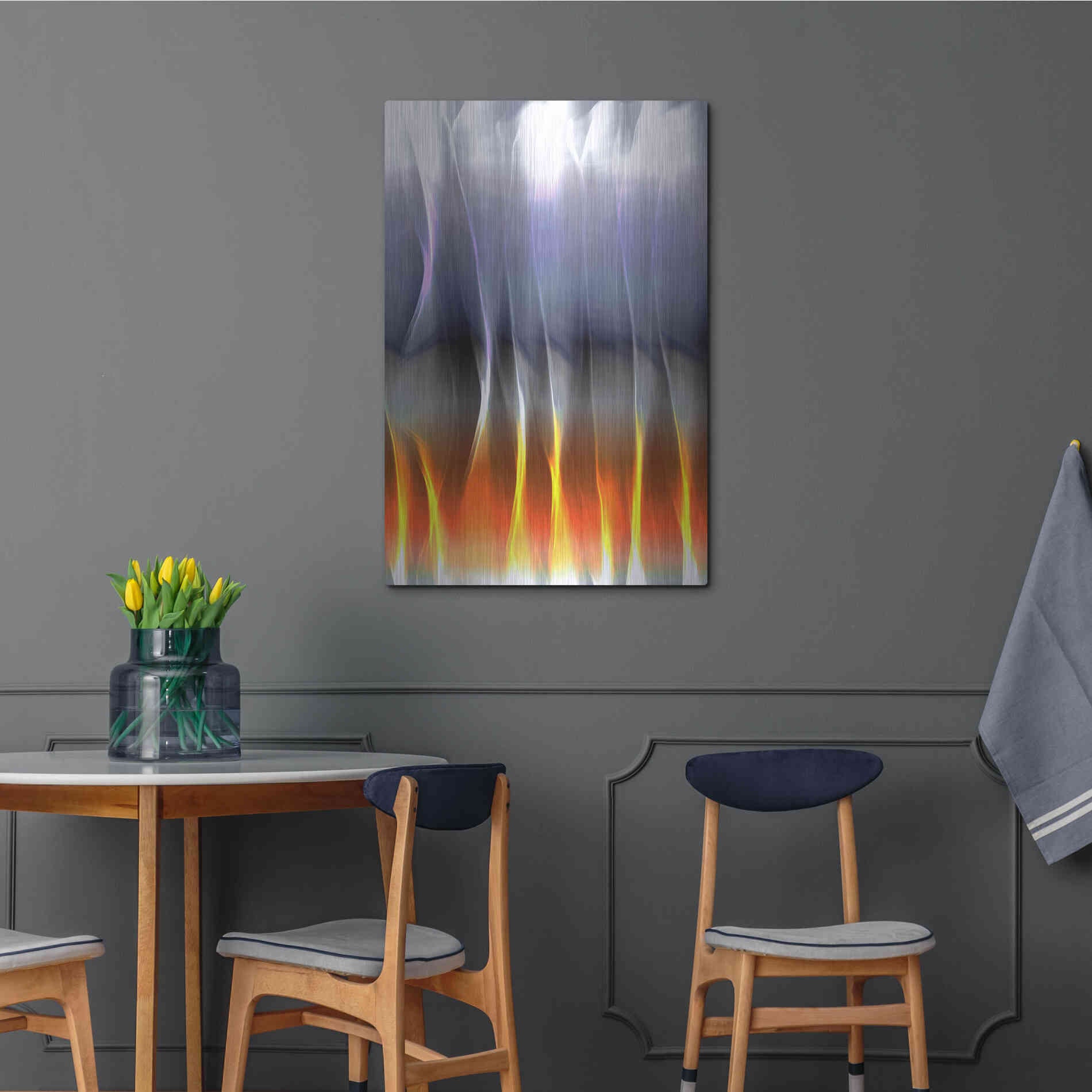 Luxe Metal Art 'Mysterious Light 5' by Irena Orlov, Metal Wall Art,24x36