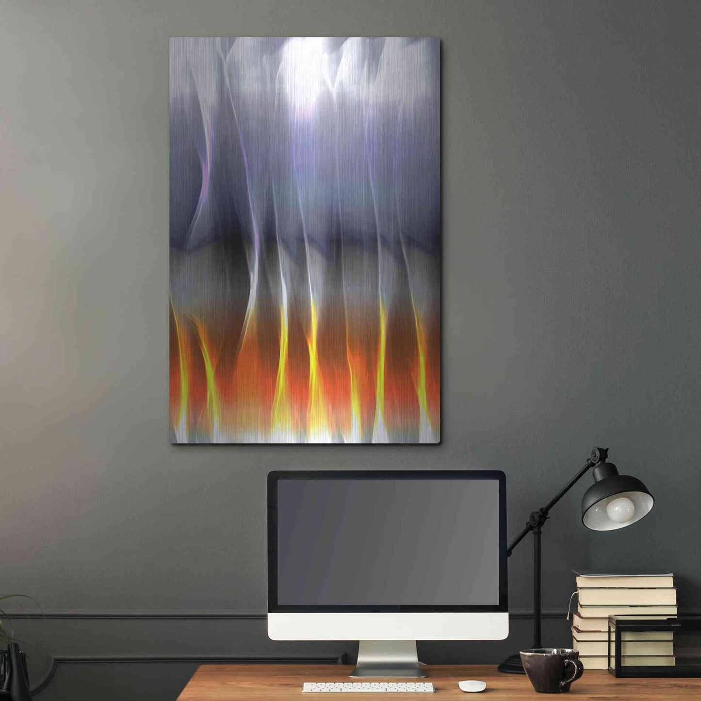 Luxe Metal Art 'Mysterious Light 5' by Irena Orlov, Metal Wall Art,24x36