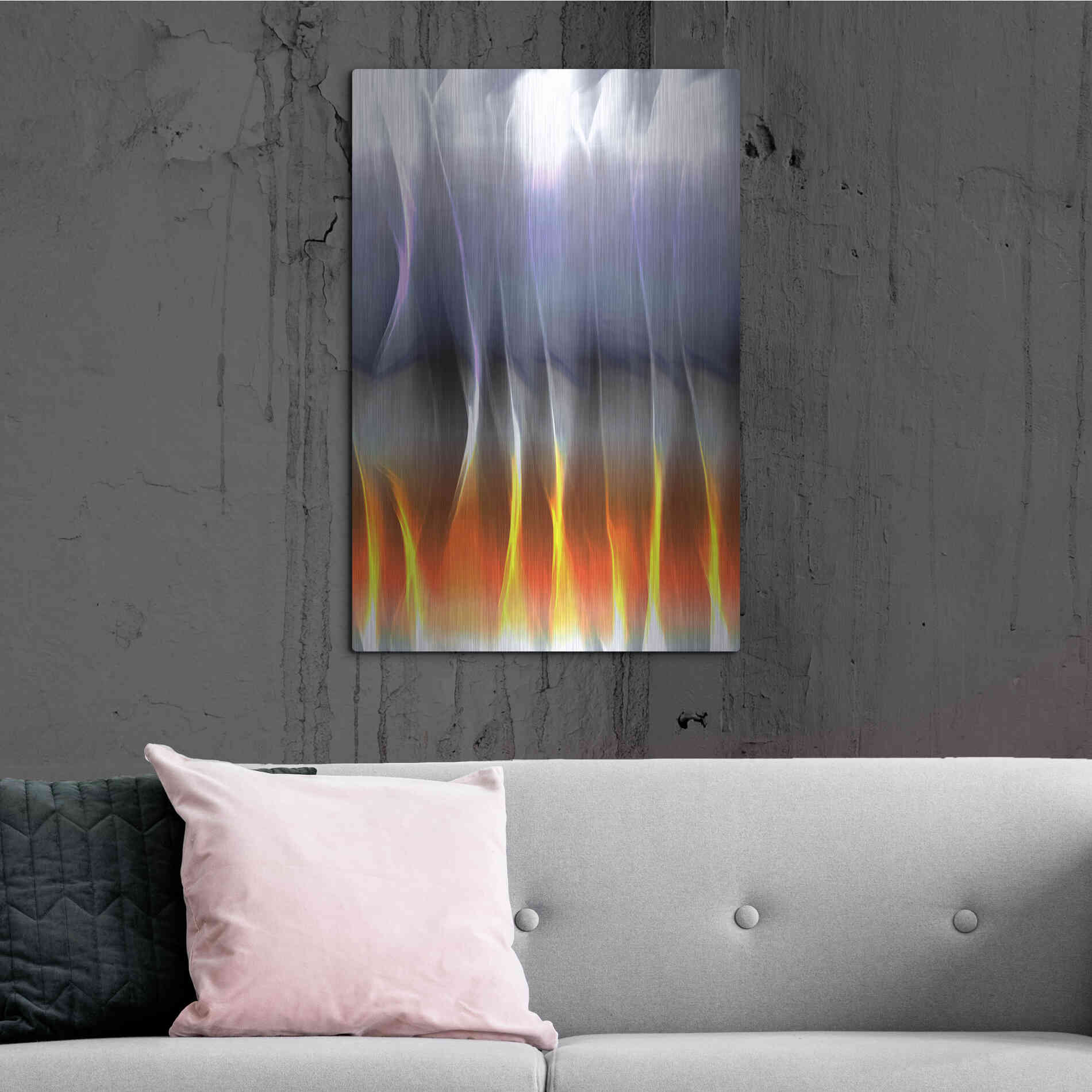Luxe Metal Art 'Mysterious Light 5' by Irena Orlov, Metal Wall Art,24x36