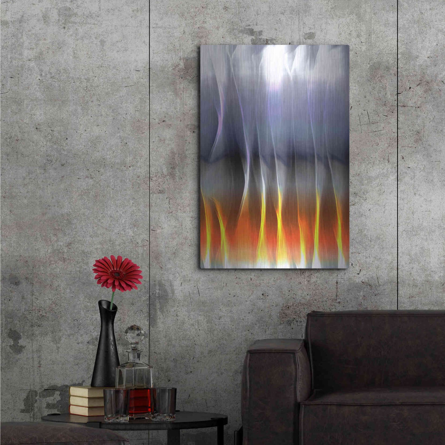 Luxe Metal Art 'Mysterious Light 5' by Irena Orlov, Metal Wall Art,24x36