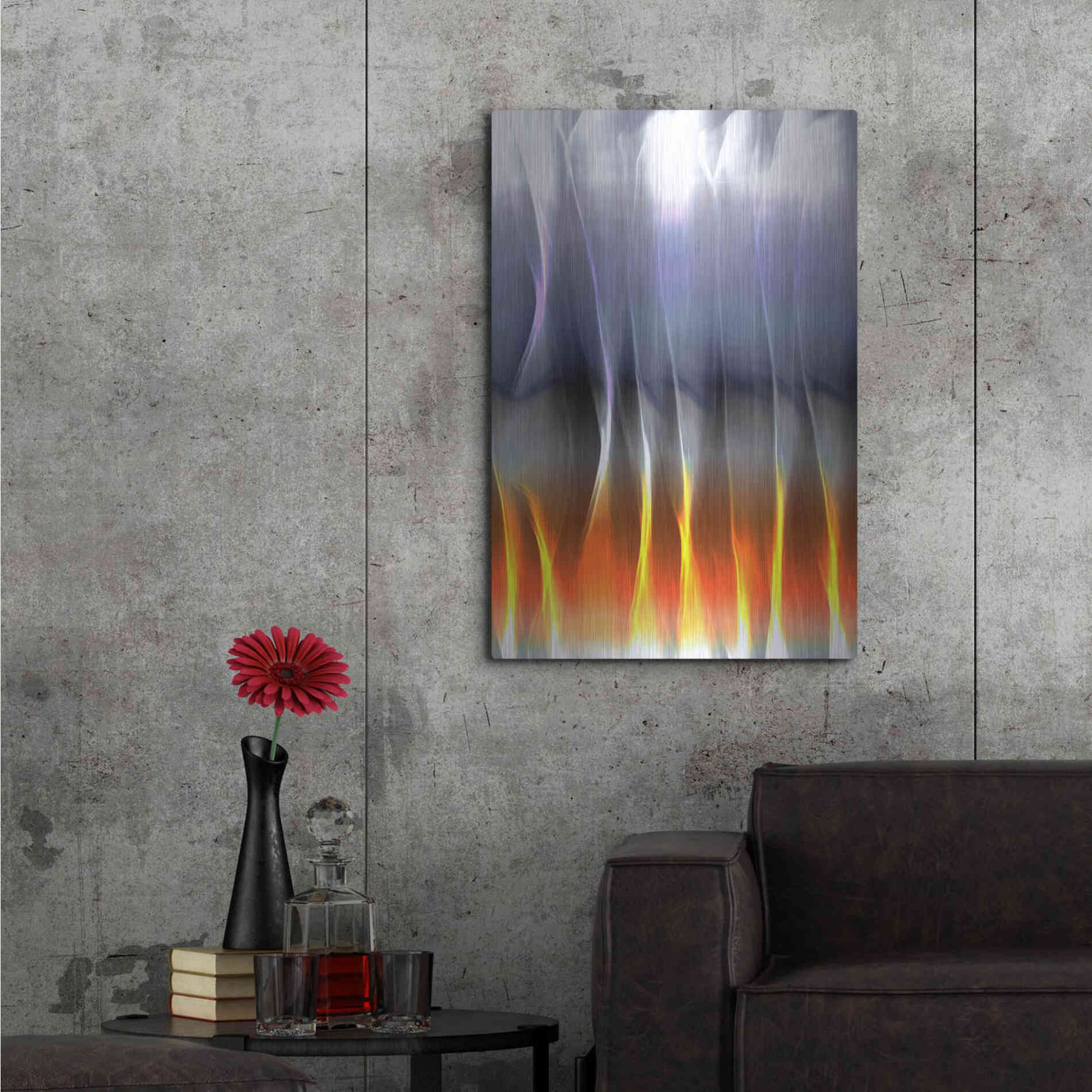 Luxe Metal Art 'Mysterious Light 5' by Irena Orlov, Metal Wall Art,24x36