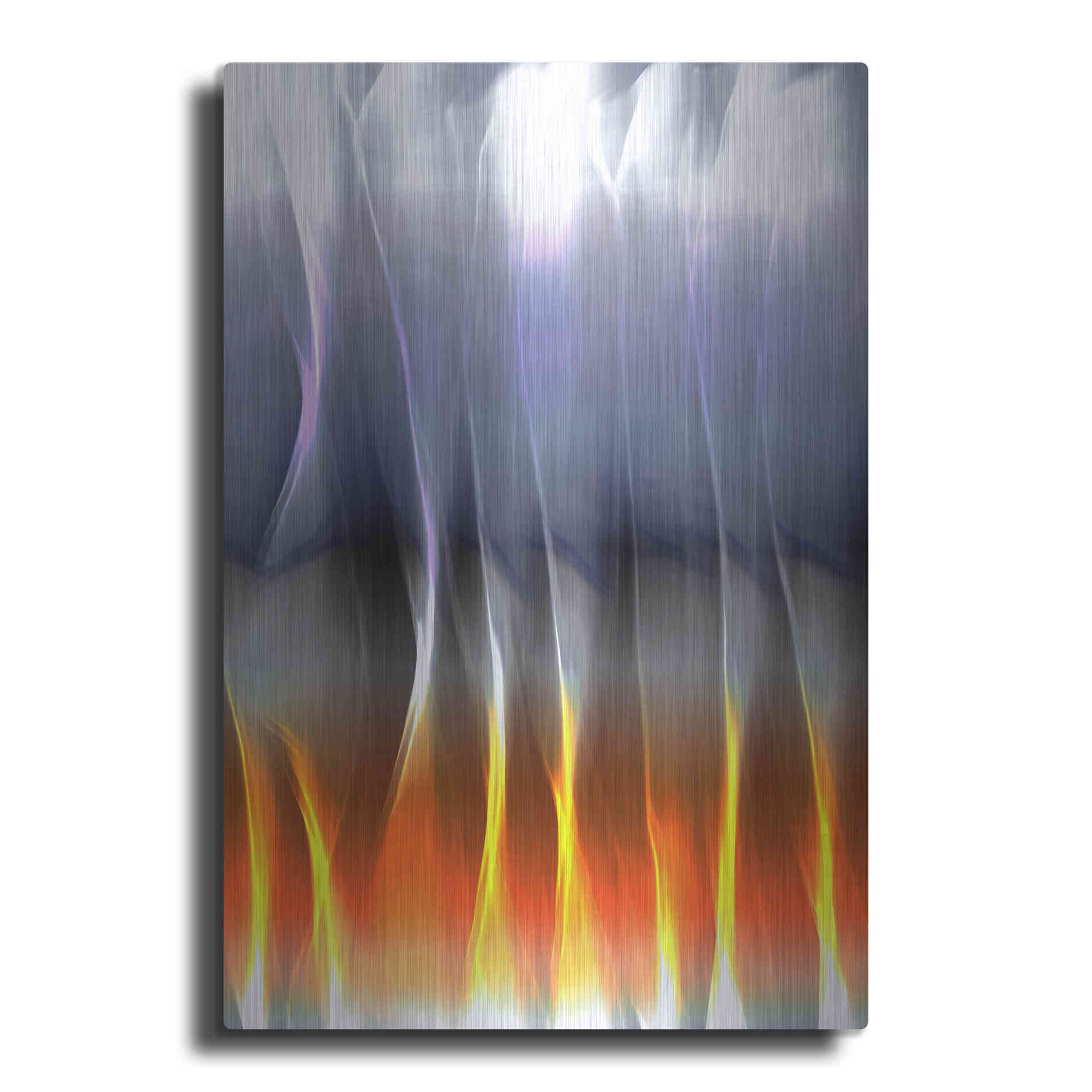 Luxe Metal Art 'Mysterious Light 5' by Irena Orlov, Metal Wall Art