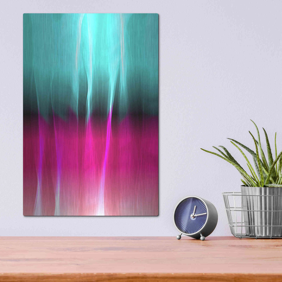 Luxe Metal Art 'Mysterious Light 6' by Irena Orlov, Metal Wall Art,12x16